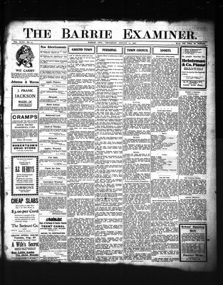 Barrie Examiner, 22 Aug 1907