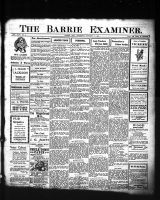 Barrie Examiner, 17 Oct 1907