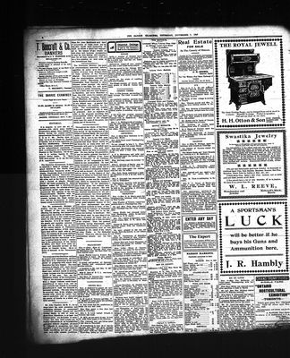 Barrie Examiner, 7 Nov 1907