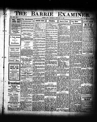 Barrie Examiner, 27 Feb 1908