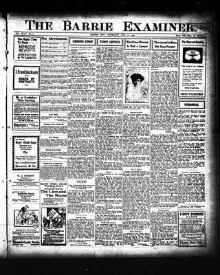 Barrie Examiner, 28 May 1908