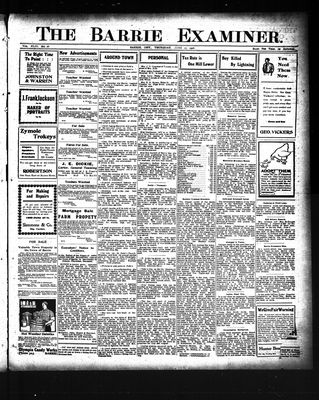 Barrie Examiner, 25 Jun 1908