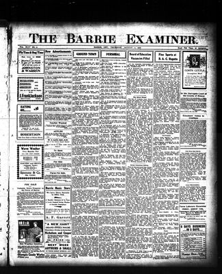 Barrie Examiner, 13 Aug 1908