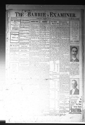 Barrie Examiner, 7 Jan 1909