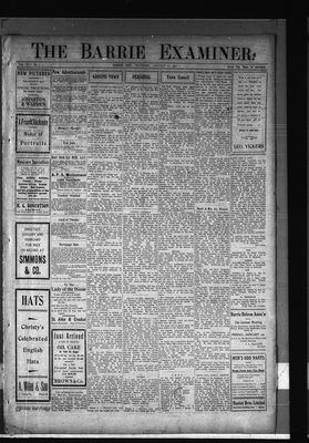 Barrie Examiner, 21 Jan 1909