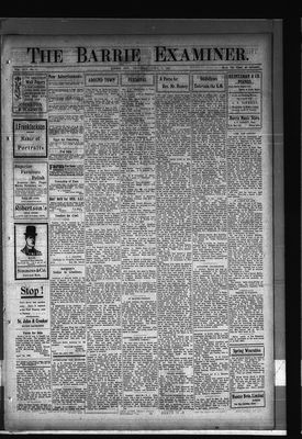 Barrie Examiner, 15 Apr 1909