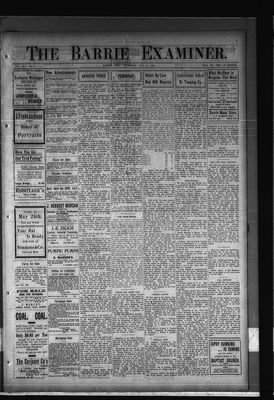 Barrie Examiner, 20 May 1909