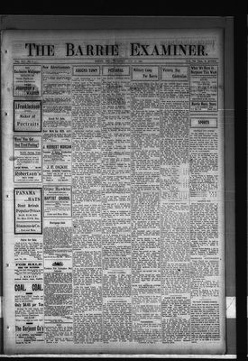 Barrie Examiner, 27 May 1909