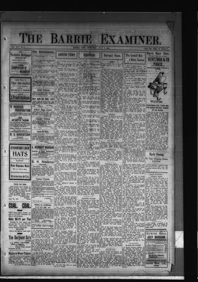 Barrie Examiner, 8 Jul 1909