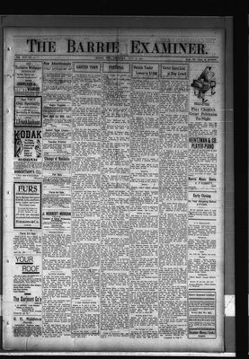 Barrie Examiner, 22 Jul 1909