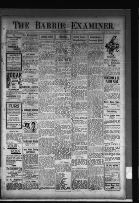 Barrie Examiner, 29 Jul 1909