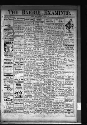 Barrie Examiner, 12 Aug 1909