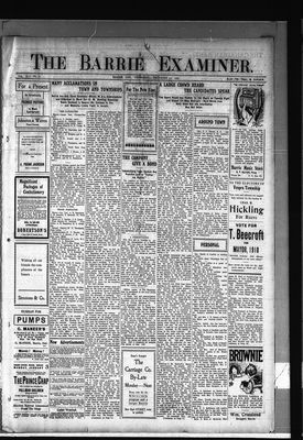 Barrie Examiner, 30 Dec 1909