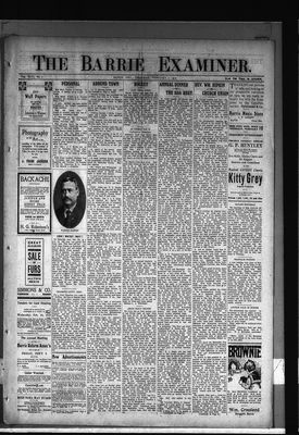 Barrie Examiner, 3 Feb 1910