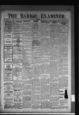 Barrie Examiner, 28 Apr 1910