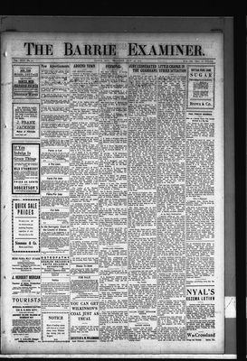 Barrie Examiner, 28 Jul 1910