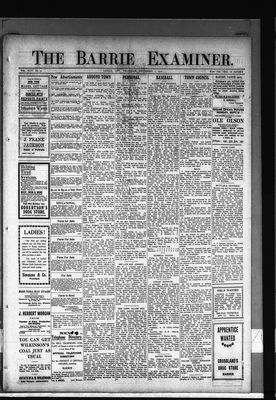 Barrie Examiner, 1 Sep 1910