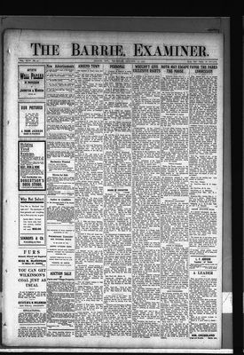 Barrie Examiner, 13 Oct 1910