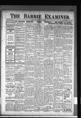 Barrie Examiner, 3 Nov 1910