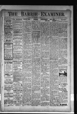 Barrie Examiner, 15 Dec 1910