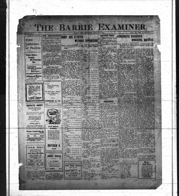 Barrie Examiner, 2 Jan 1913