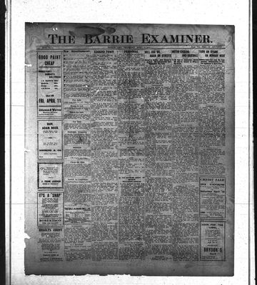 Barrie Examiner, 10 Apr 1913