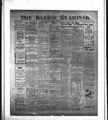 Barrie Examiner, 17 Jul 1913