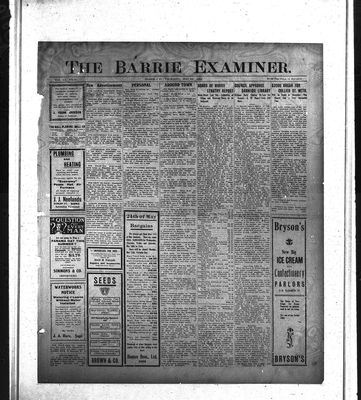 Barrie Examiner, 21 May 1914