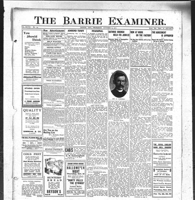 Barrie Examiner, 24 Oct 1912