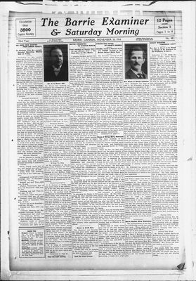 Barrie Examiner, 30 Nov 1916