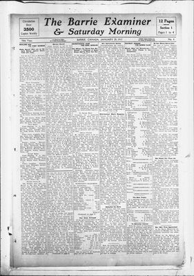 Barrie Examiner, 25 Jan 1917