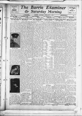 Barrie Examiner, 1 Feb 1917