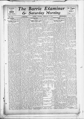 Barrie Examiner, 15 Feb 1917