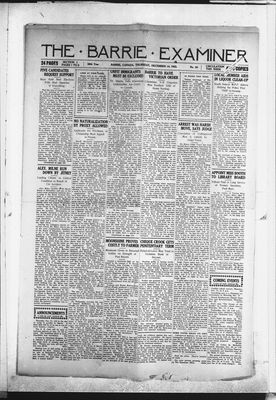 Barrie Examiner, 14 Dec 1922