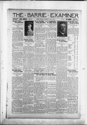 Barrie Examiner, 5 Jul 1923