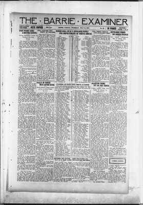 Barrie Examiner, 12 Jul 1923