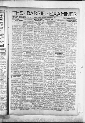 Barrie Examiner, 27 Sep 1923