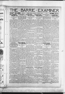 Barrie Examiner, 11 Oct 1923