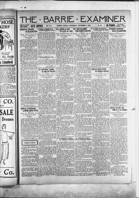 Barrie Examiner, 1 Nov 1923