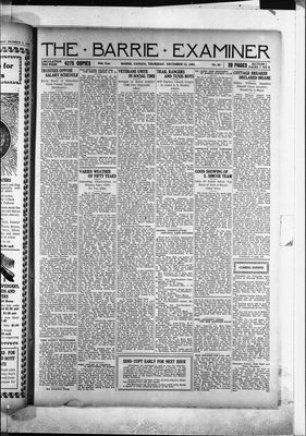 Barrie Examiner, 13 Dec 1923