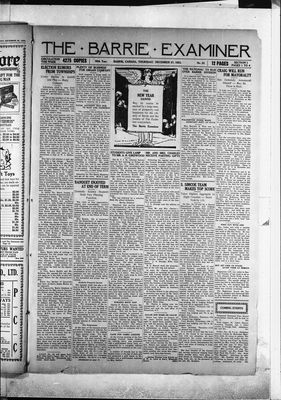 Barrie Examiner, 27 Dec 1923