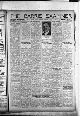 Barrie Examiner, 11 Sep 1924