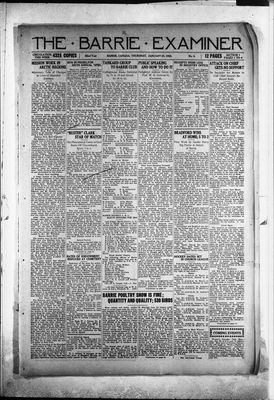 Barrie Examiner, 22 Jan 1925