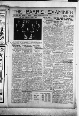 Barrie Examiner, 16 Apr 1925