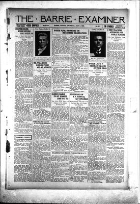 Barrie Examiner, 2 Jul 1925