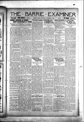 Barrie Examiner, 10 Dec 1925