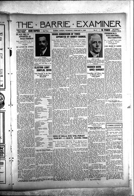 Barrie Examiner, 4 Feb 1926