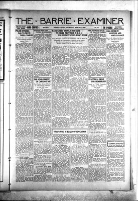 Barrie Examiner, 11 Mar 1926