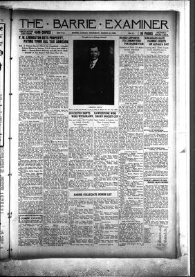 Barrie Examiner, 18 Mar 1926