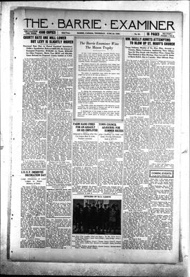 Barrie Examiner, 24 Jun 1926